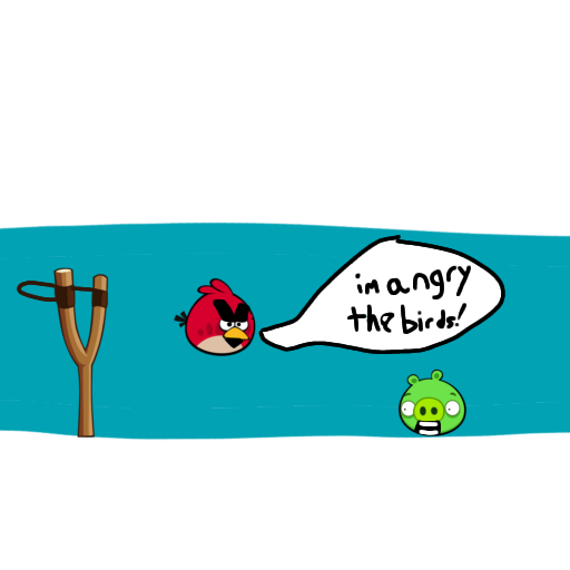 Ad for Angry Birds parody game